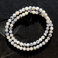 Dumortierit v křišťálu náhrdelník (rarita)