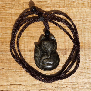 Zlatý obsidián přívěsek