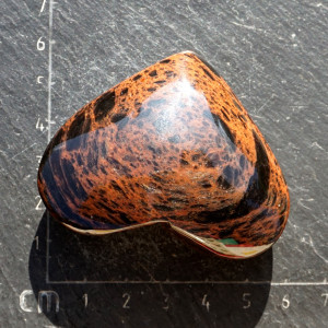 Obsidián mahagon srdce