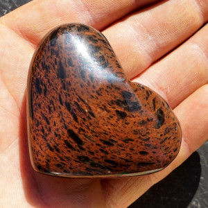 Obsidián mahagon srdce