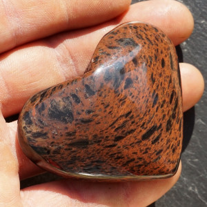 Obsidián mahagon srdce