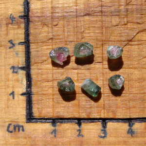 Melounový turmalín surový - 1ks